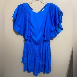 DO+BE Royal Blue Ruffle Romper